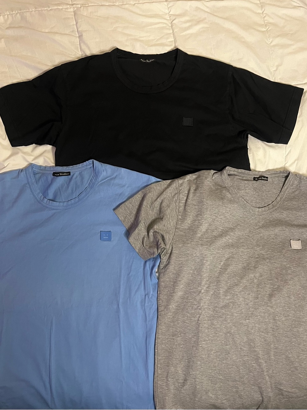 3 Acne Studios 25E173 Nash Face T Shirt Bundle Size M